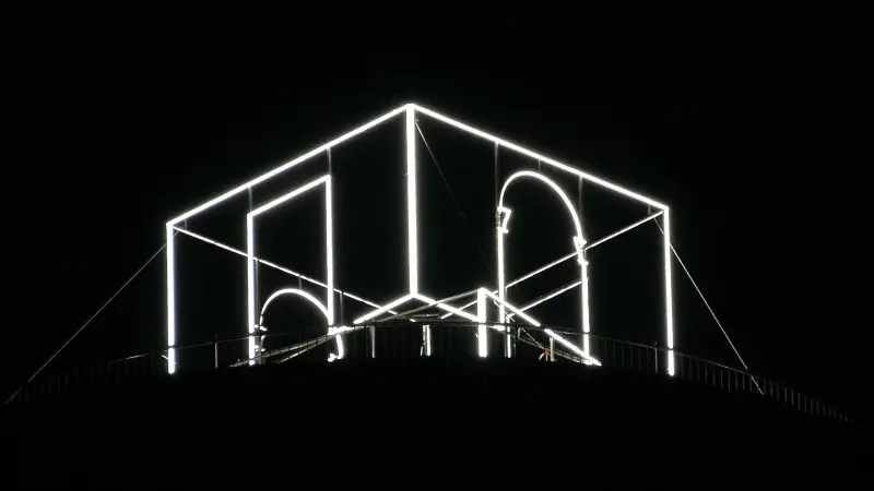 Prove di illuminazione sul Colle Cidneo