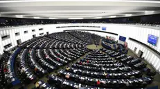 Il parlamento europeo durante la discussione della legge sul copyright Foto Ansa  © www.giornaledibrescia.it