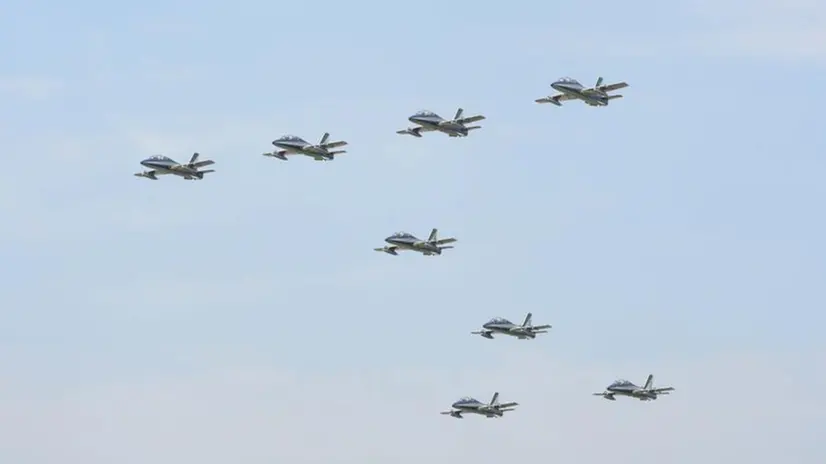 A Ghedi l'esercitazione delle Frecce Tricolori