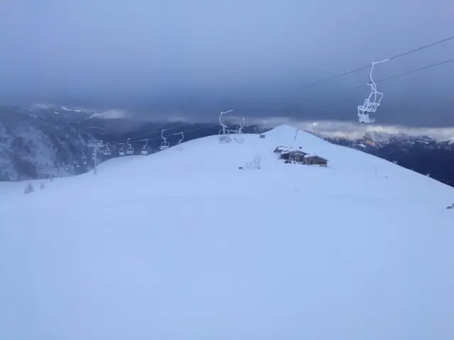 Ponte di Legno e le piste di Montecampione innevate