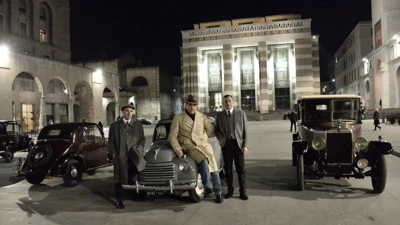 In centro storico a Brescia si gira «Il cattivo poeta»