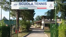 L'ingresso del Tennis club di Desenzano