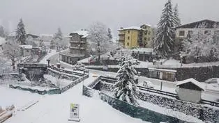 Nevicata copiosa in Valcamonica