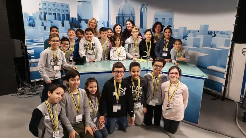 Gli alunni e le alunne della quinta C di Borgosatollo al GdB