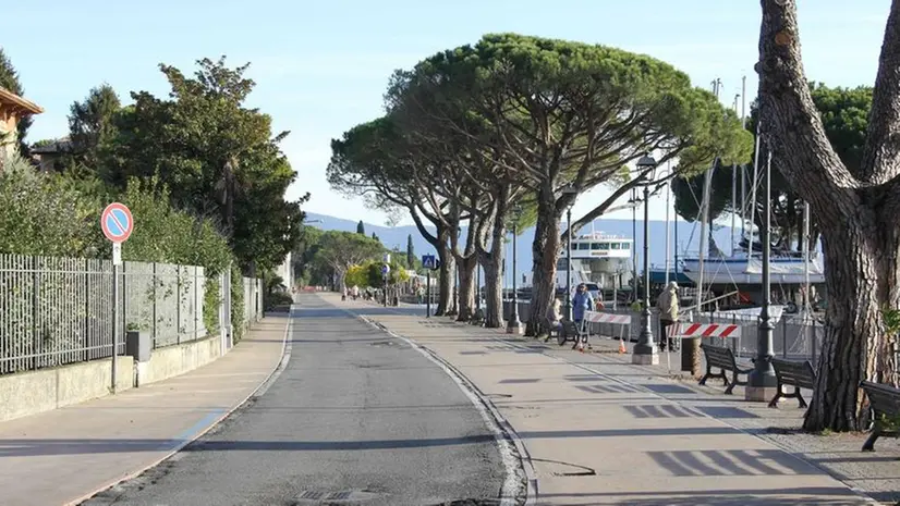 Lavori. Il tratto di lungolago su cui si lavorerà da lunedì