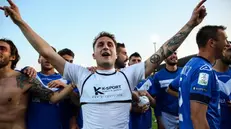 Leonardo Morosini alla fine della partita con l'Ascoli - Foto New Reporter Nicoli © www.giornaledibrescia.it