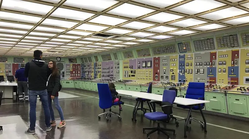 La sala di controllo della centrale nucleare