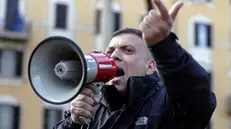 Giuliano Castellino - Foto Ansa/Riccardo Antimiani