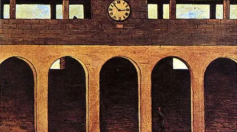 L'enigma dell'ora, Giorgio De Chirico - Foto di repertorio