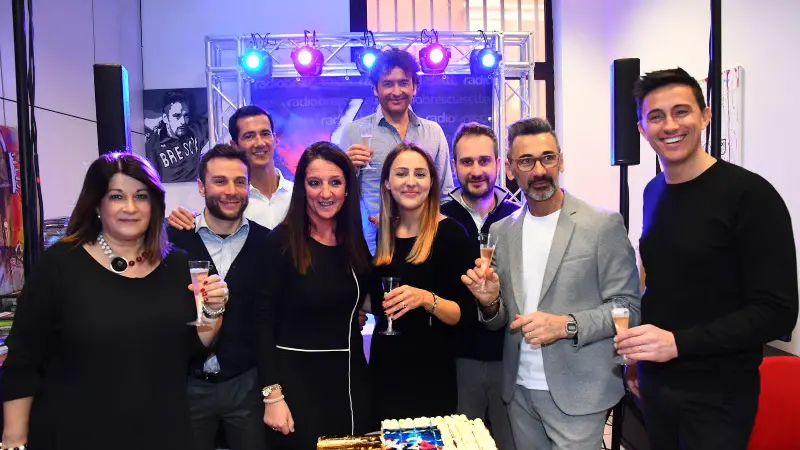 Si brinda per i 42 anni di Radio Bresciasette