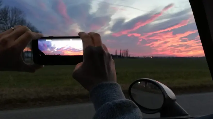 Tramonto nel Bresciano