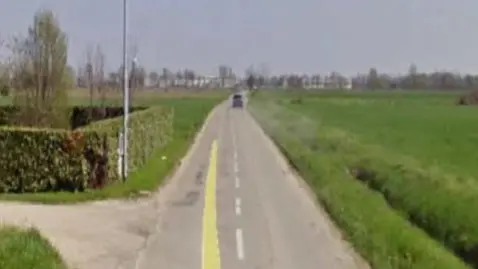 Il render della futura pista ciclabile sulla strada che collega Frontignano a Dello © www.giornaledibrescia.it