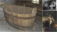 Un'antica tinozza di legno (sòi) dove fare il bucato © www.giornaledibrescia.it