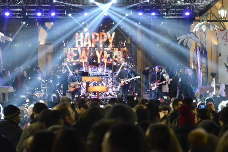 La festa di Capodanno in piazza Loggia