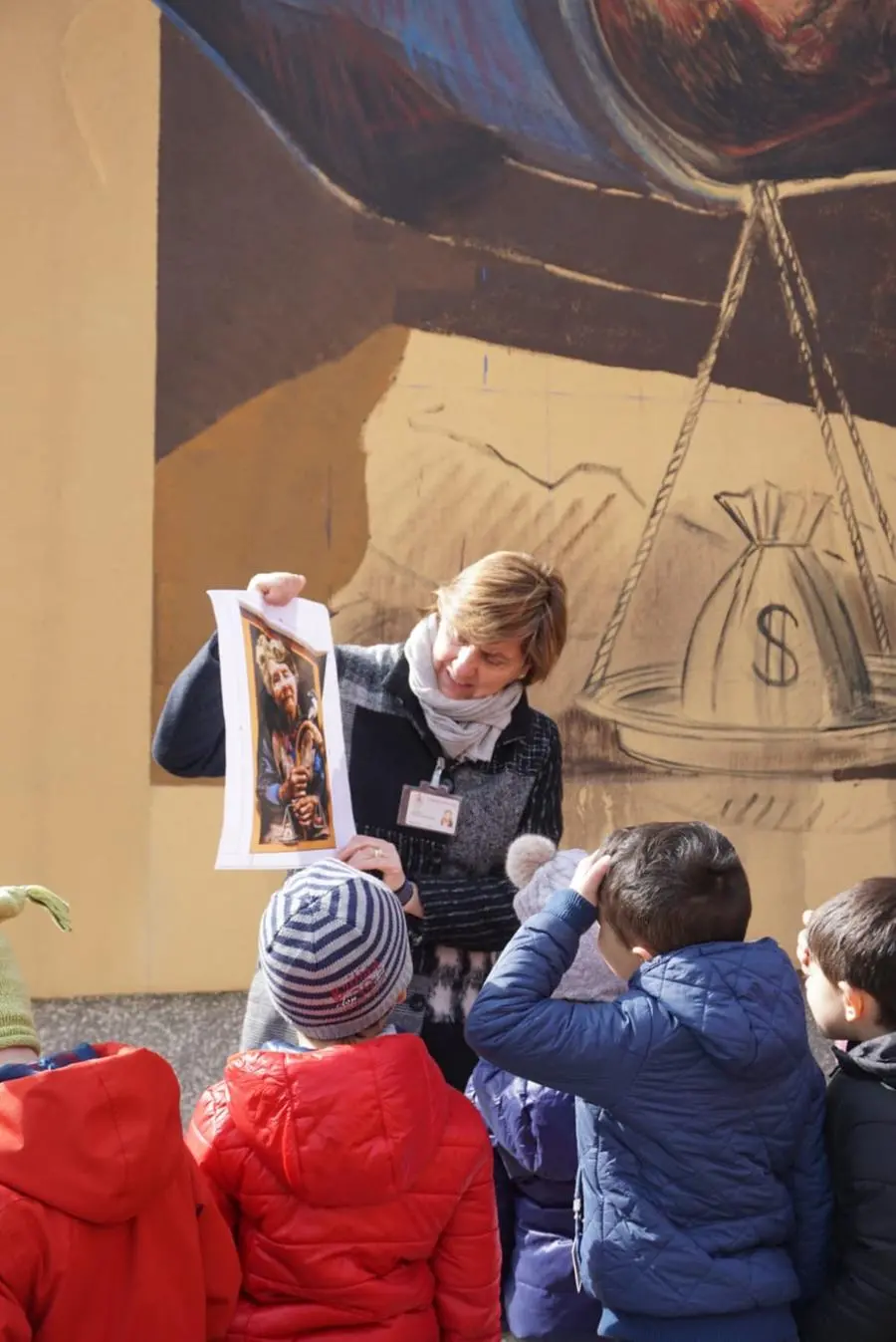 I disegni dei bambini ispirati al murale di Vera Bugatti