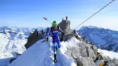 Atleti impegnati nella spettacolare Adamello Ski Raid © www.giornaledibrescia.it