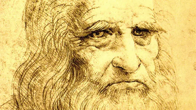 Leonardo da Vinci in un celebre autoritratto - © www.giornaledibrescia.it