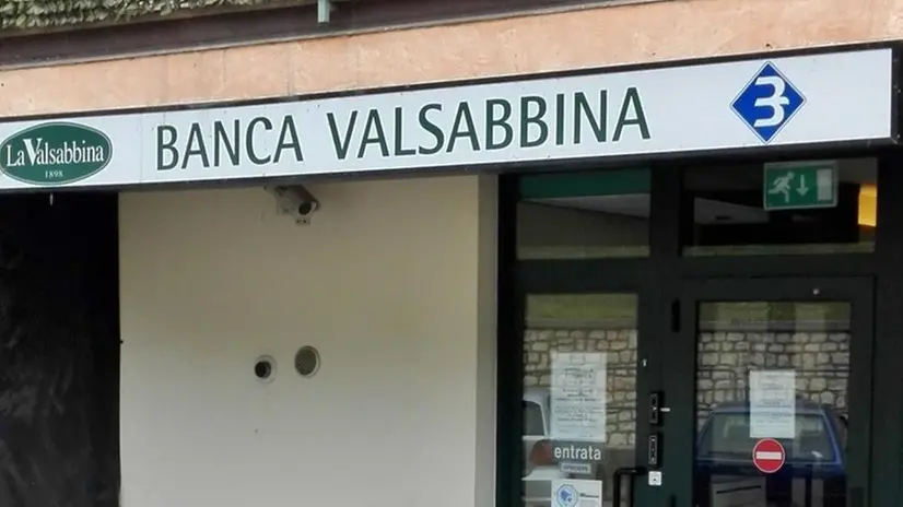 La filiale di Banca Valsabbina a Vallio Terme prossima alla chiusura - Foto © www.giornaledibrescia.it