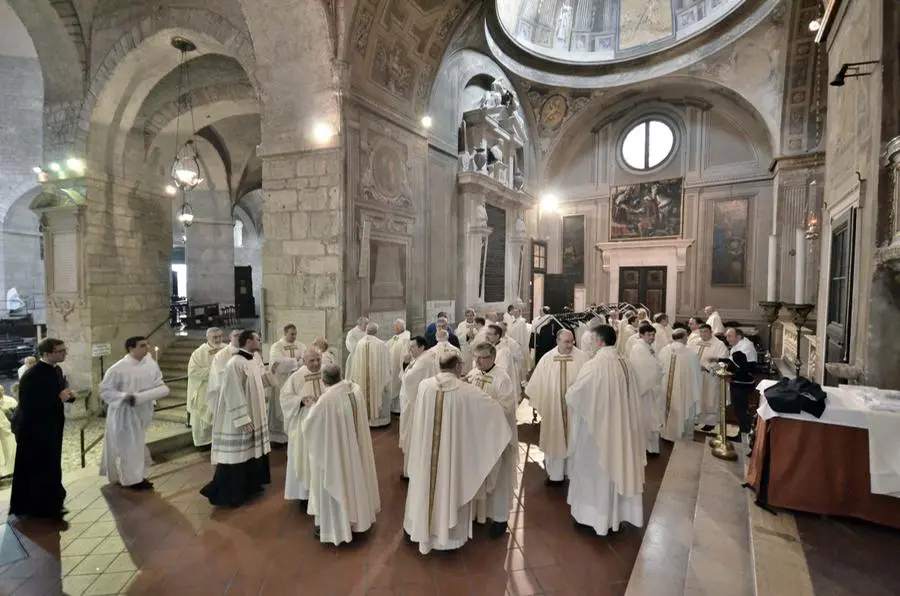 La messa Crismale in cattedrale