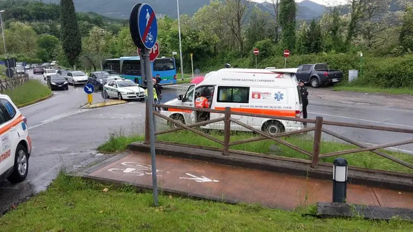 Il luogo dell'incidente a Salò - © www.giornaledibrescia.it