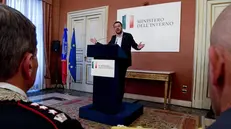 Il ministro dell'Interno, Matteo Salvini - Foto Ansa © www.giornaledibrescia.it