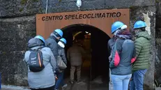 L’arrivo. L’ingresso al centro speleoclimatico della miniera Sant’Aloisio