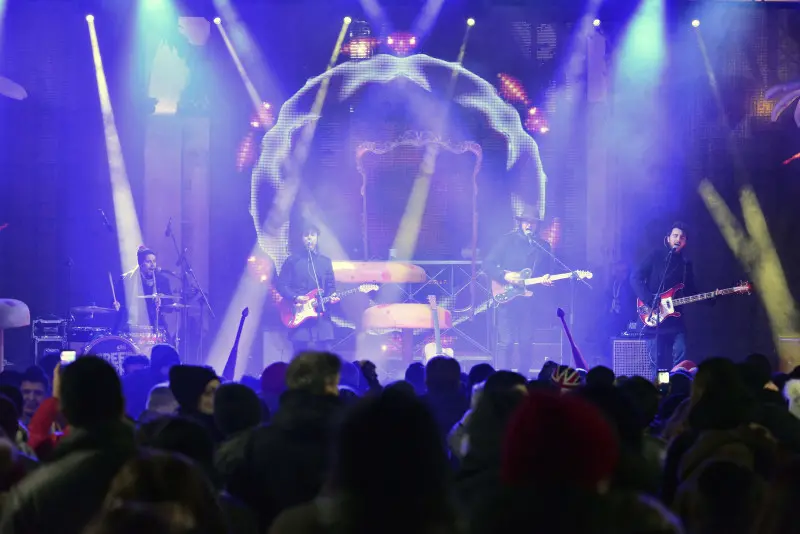 La festa di Capodanno in piazza Loggia
