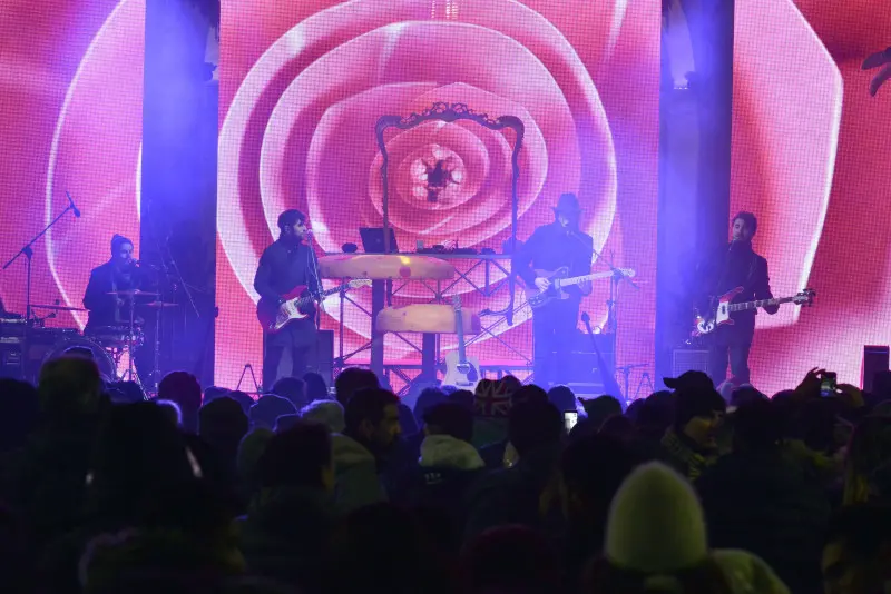 La festa di Capodanno in piazza Loggia