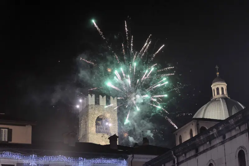 La festa di Capodanno in piazza Loggia