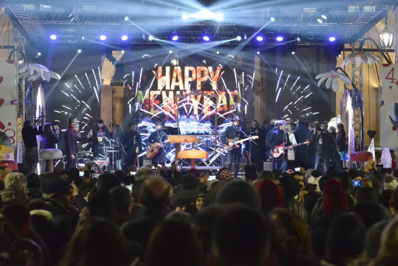 La festa di Capodanno in piazza Loggia