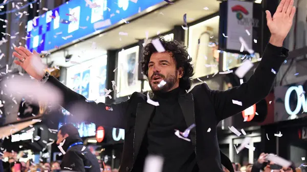 Francesco Renga sul red carpet - Foto Ansa