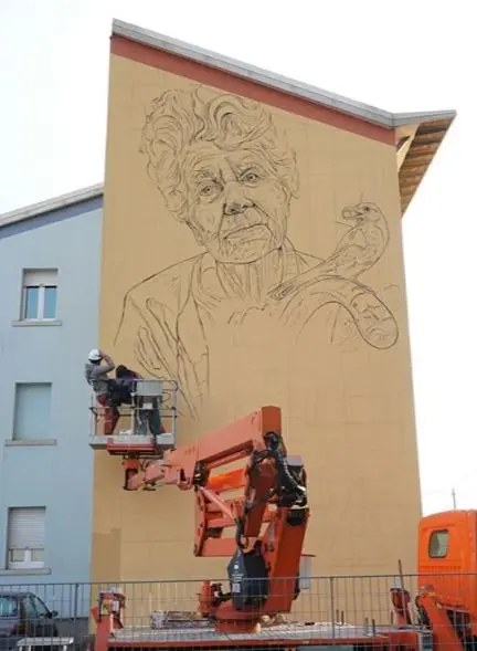 Il murale di Vera Bugatti a San Bartolomeo