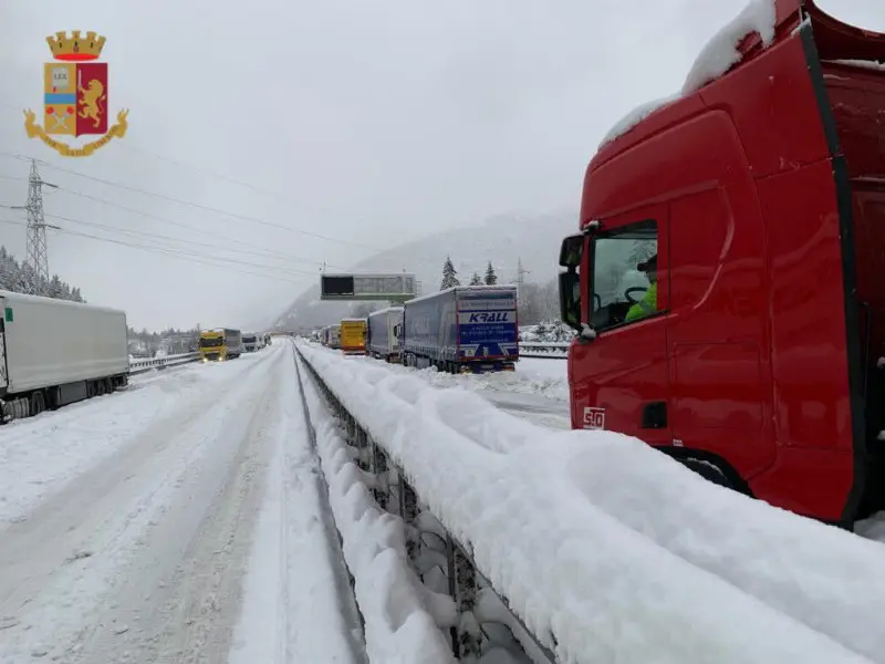 L'autostrada del Brennero chiusa a causa del maltempo
