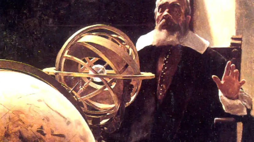 Galileo Galilei in un quadro di Tito Lessi  - © www.giornaledibrescia.it