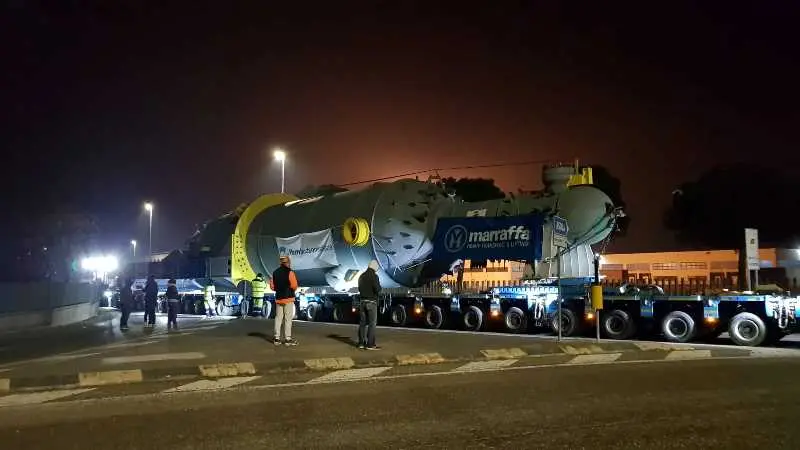 Trasporto eccezionale dei record, da Isorella ad Asola