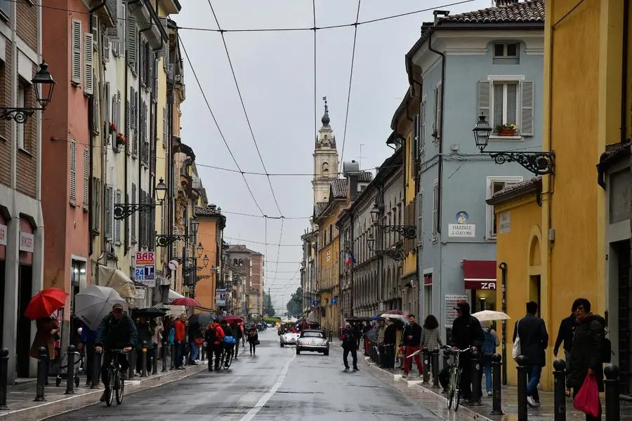 L'arrivo della Mille Miglia a Parma