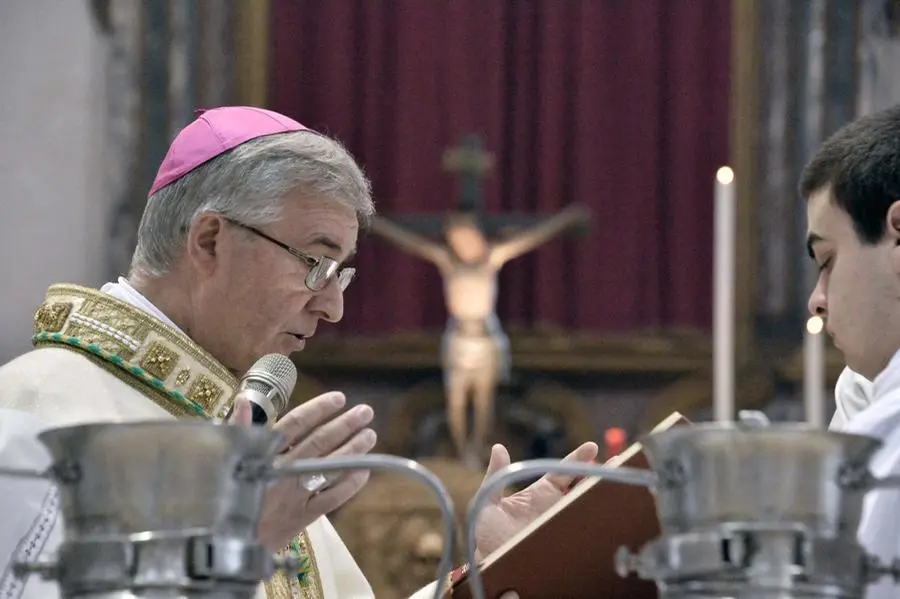 La messa Crismale in cattedrale