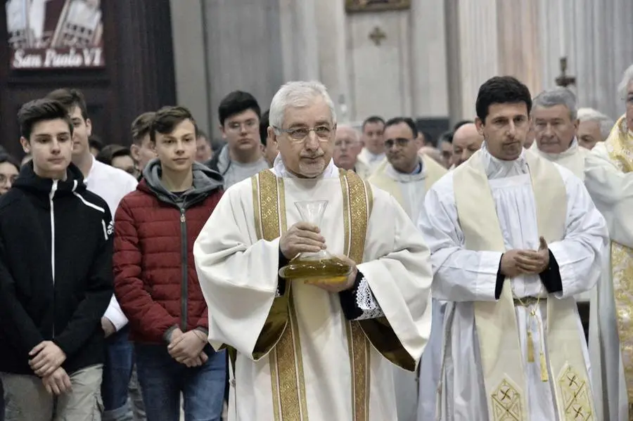 La messa Crismale in cattedrale