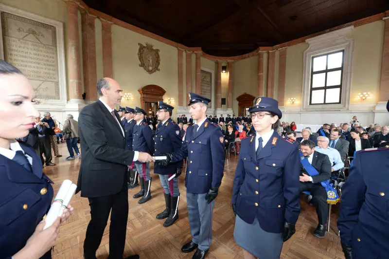 La festa della Polizia a Palazzo Loggia