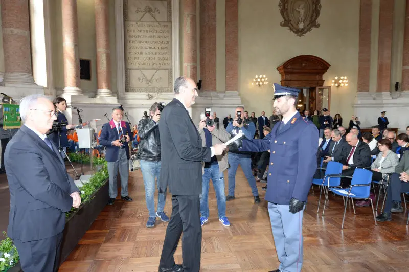 La festa della Polizia a Palazzo Loggia