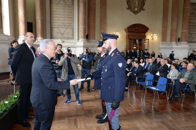 La festa della Polizia a Palazzo Loggia