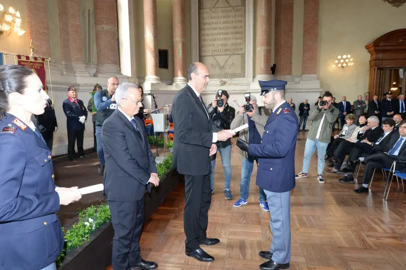 La festa della Polizia a Palazzo Loggia