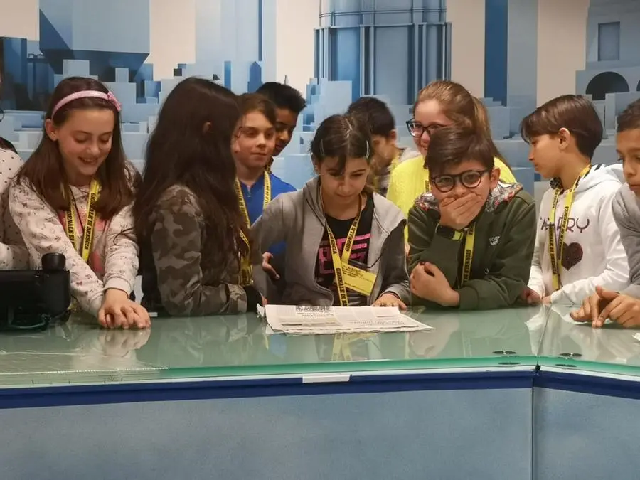 La classe Quinta della primaria di Lodetto in visita al GdB
