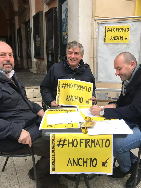 «Ho firmato anch'io», quante adesioni a Lonato