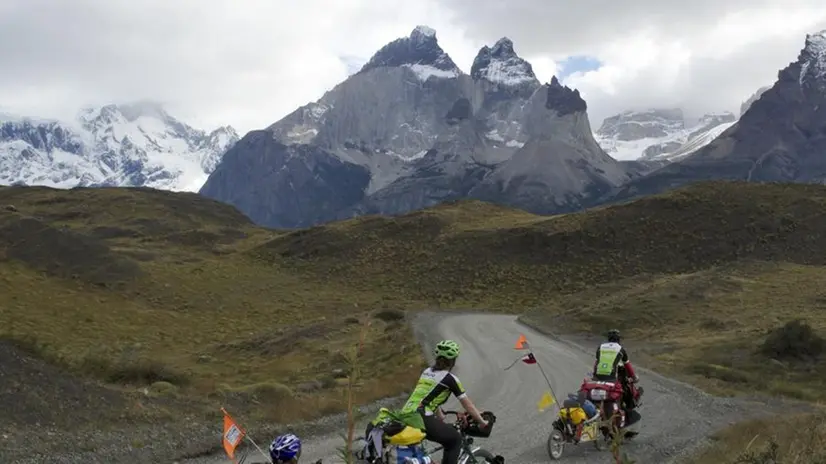 La famiglia italiana in bici sulle Ande