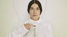 Marina Abramovic sul manifesto della mostra