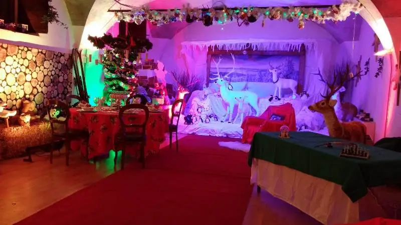 La casa dio Babbo Natale allestita a Capriano del Colle