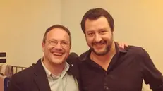 Il consigliere regionale Floriano Massardi con Matteo Salvini