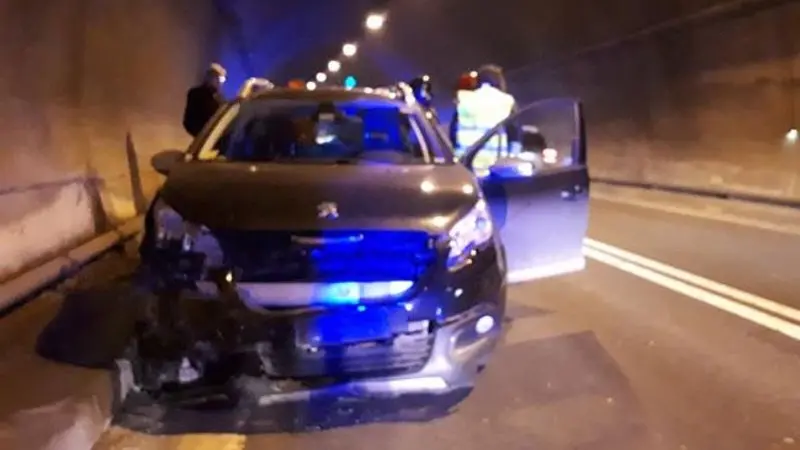 L'incidente in galleria a Roé Volciano