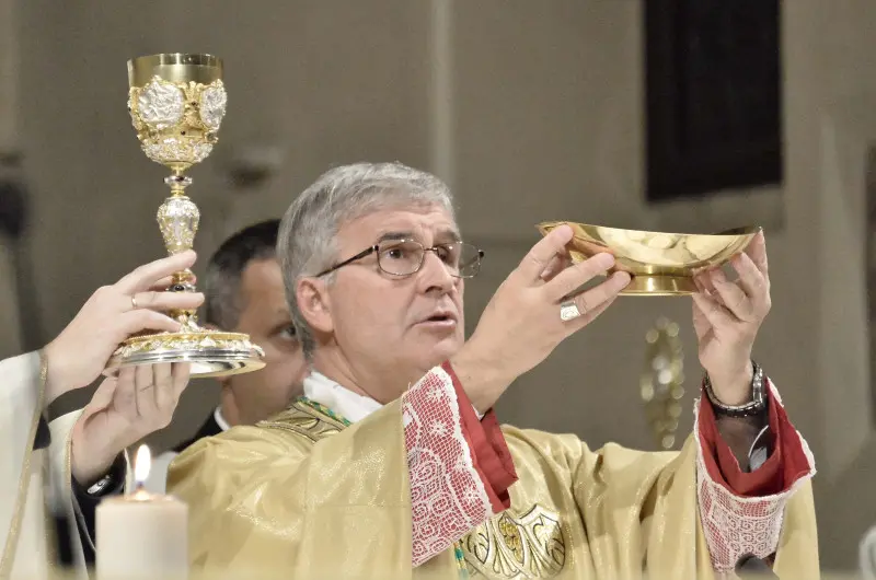 La cerimonia dei Ceri e le Rose in San Francesco